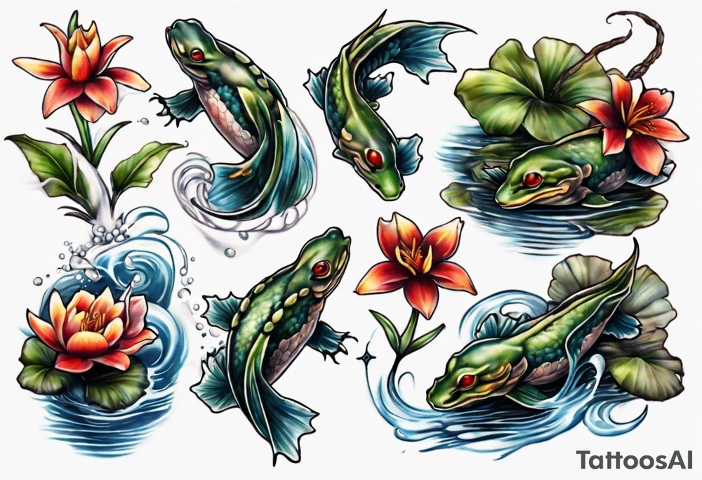 pond tattoo idea