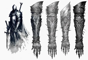 dark souls 3
full arm sleeve
artorias tattoo idea