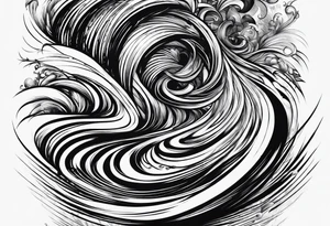 Music tornado skiing tattoo idea