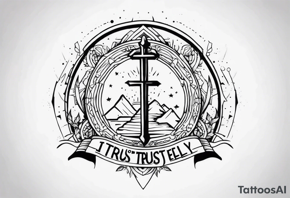 I trust and rely myself tattoo idea