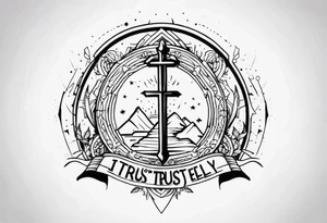 I trust and rely myself tattoo idea
