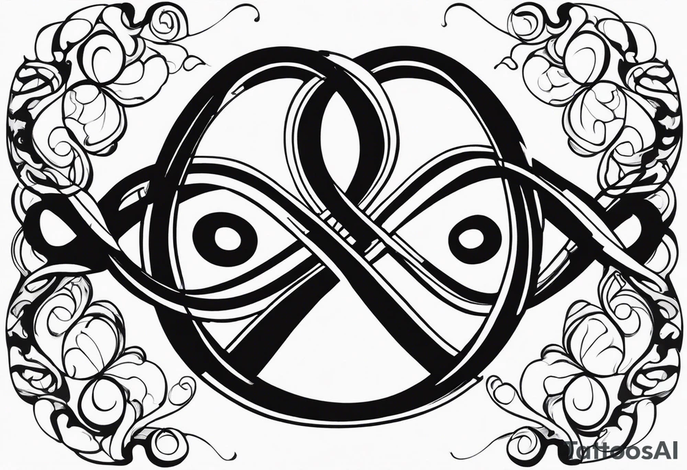 Curvy Infinity Symbol tattoo idea