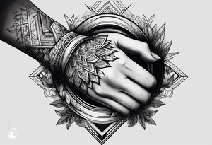 Savage hand tattoo idea