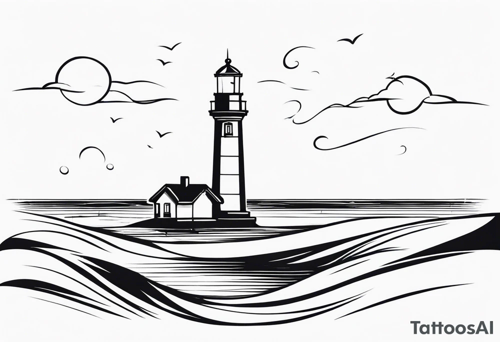 Lighthouse tattoo idea