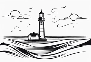 Lighthouse tattoo idea