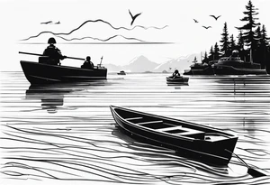 boats, water, father in the army tattoo idea
