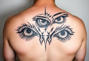 A bunch of eyes big and small tattoo idea