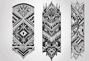 Tribal tattoo half sleeve tattoo idea