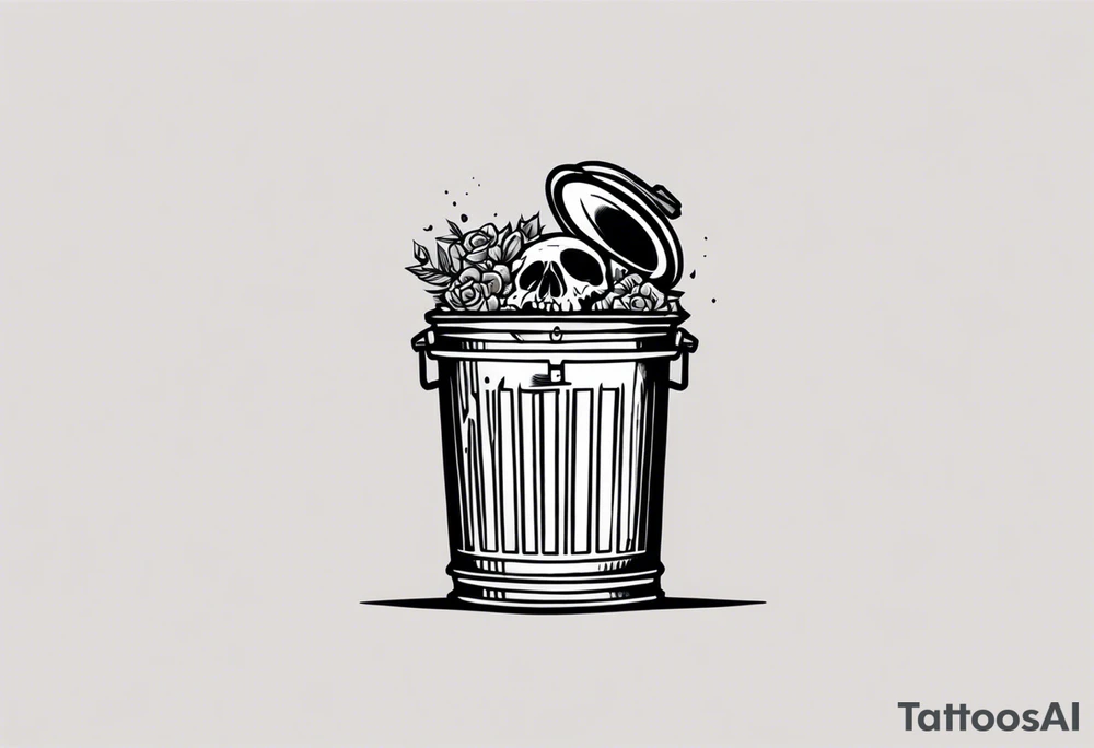 Dead hooker in a trash can tattoo idea