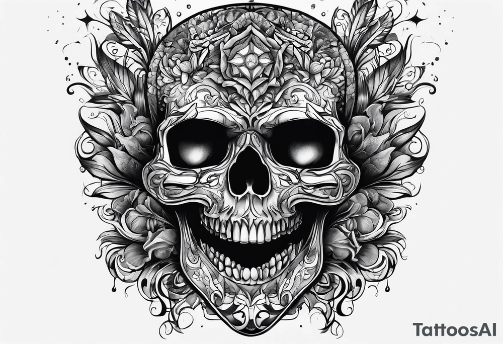 Scary tattoo that represents bipolar disorder tattoo idea
