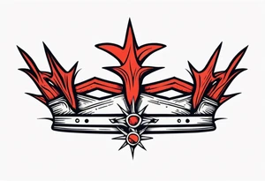 crown of thorns
old school vintage simple traditional design 



bold color simple tattoo idea