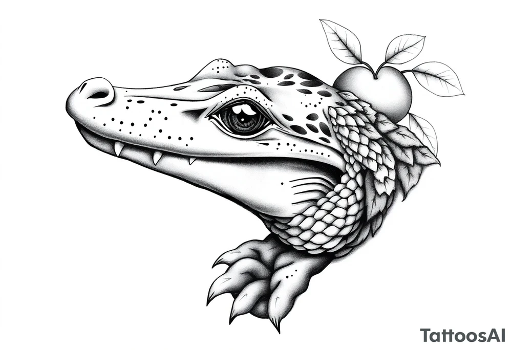 gator an oranges tattoo idea