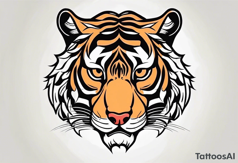 Tiger Head tattoo idea