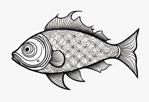 Three eyed fish tattoo idea