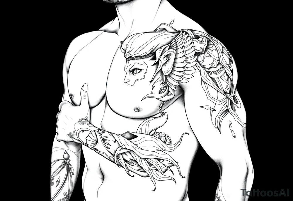 I am a mentally strong person who has lived a lot of heart ache tattoo idea