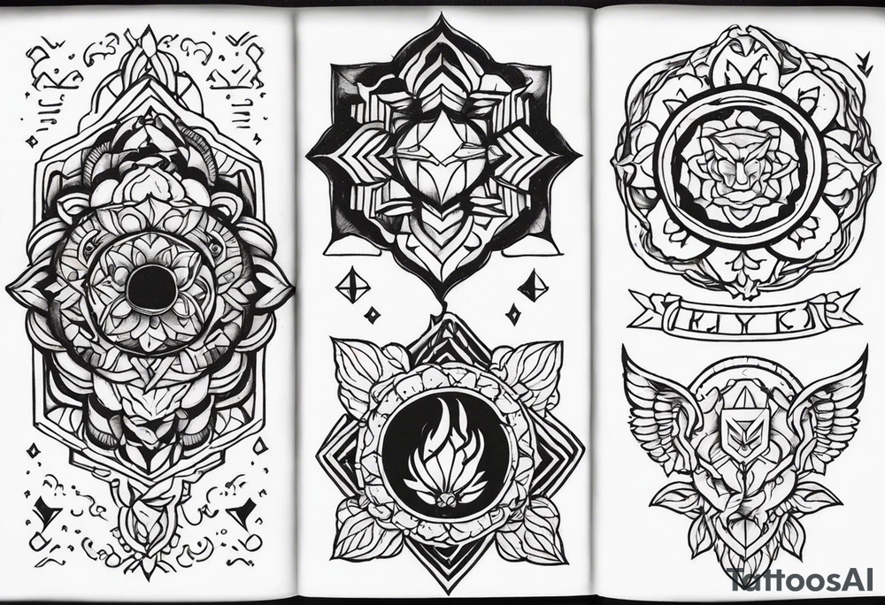 Adaptability, intelligence, wisdom, and strength tattoo idea