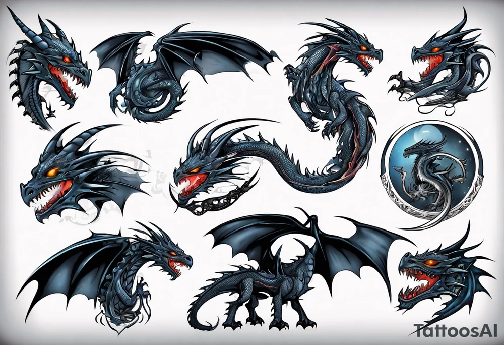 night fury dragon tattoo idea