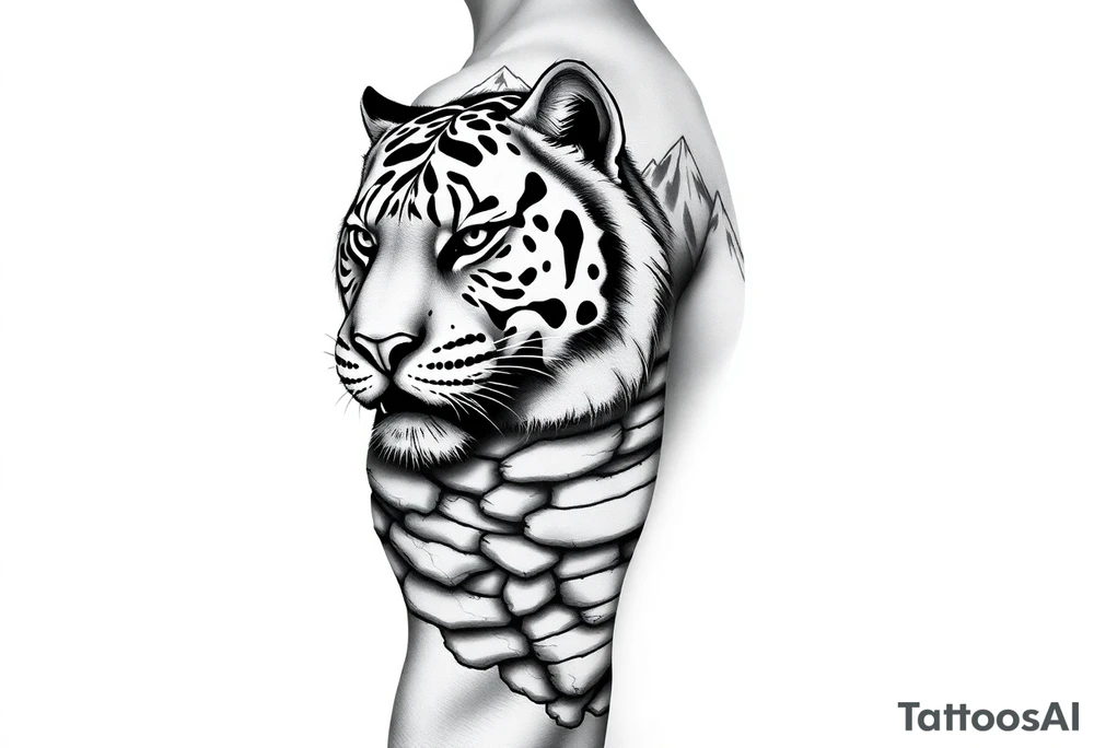 Tiger, grand Teton mountains,  Vermont mountains, firefighter, rock retaining wall tattoo idea