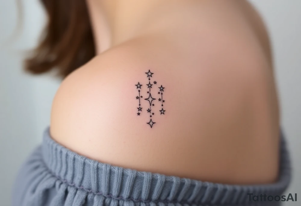 Cascade of stars tattoo idea