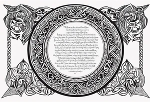 Viking prayer poem tattoo idea