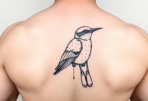 Black and white bluebird tattoo tattoo idea