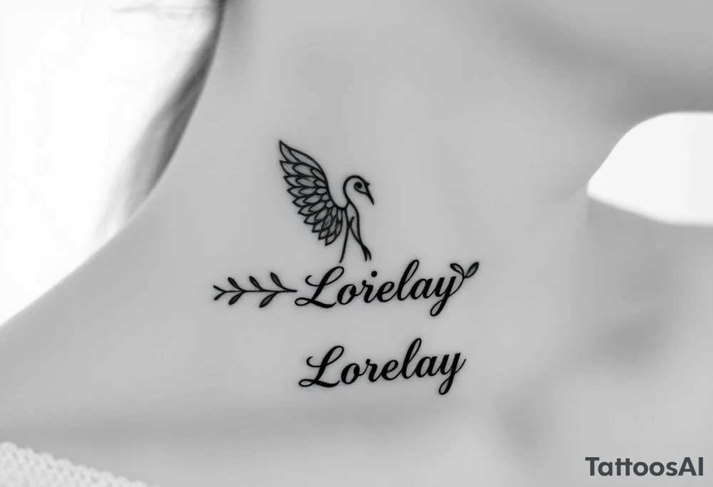 Crea un diseño significativo sobre la cultura egipcia y que tenga el nombre escrito por de bajo del diseño el nombre de mi hermana Lorelay para la parte baja del bíceps tattoo idea