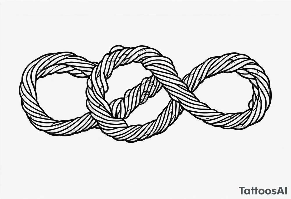 Twisted rope tattoo idea