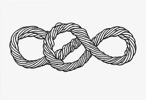 Twisted rope tattoo idea