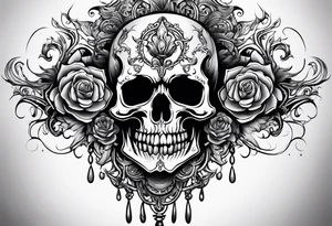 mist death, emphasizing a vague, unclear feeling. tattoo idea