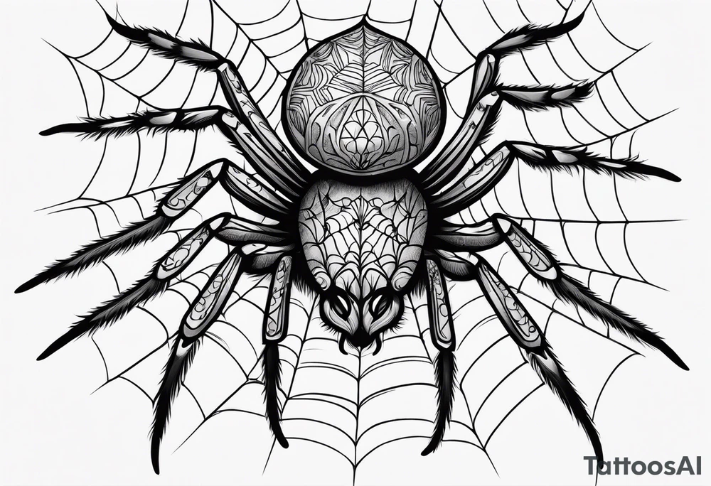 Spider tattoo idea