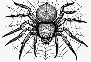 Spider tattoo idea