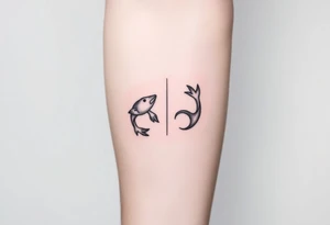 zodiac sign "pisces + cancer" tattoo idea