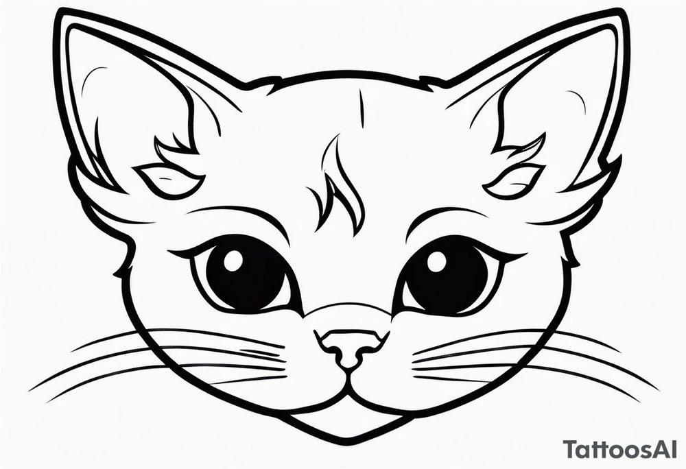 Cutie kitty tattoo idea