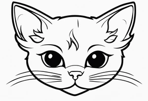 Cutie kitty tattoo idea