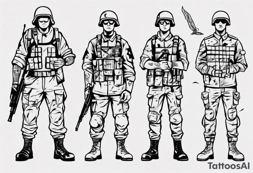 soldier tattoo idea