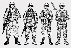 soldier tattoo idea