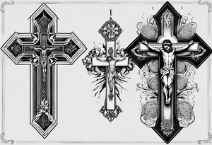 Crucifix tattoo idea