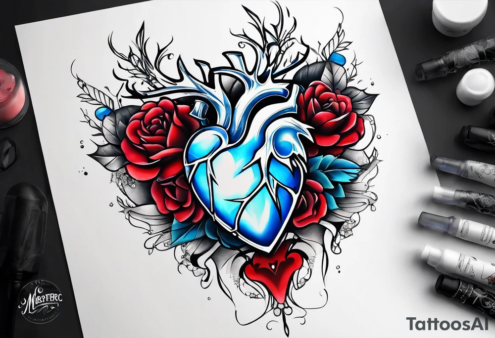 Frozen heart broken tattoo idea