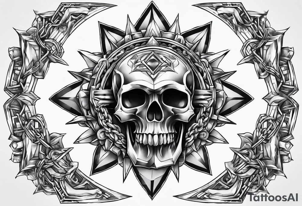 sproket with chain tattoo idea