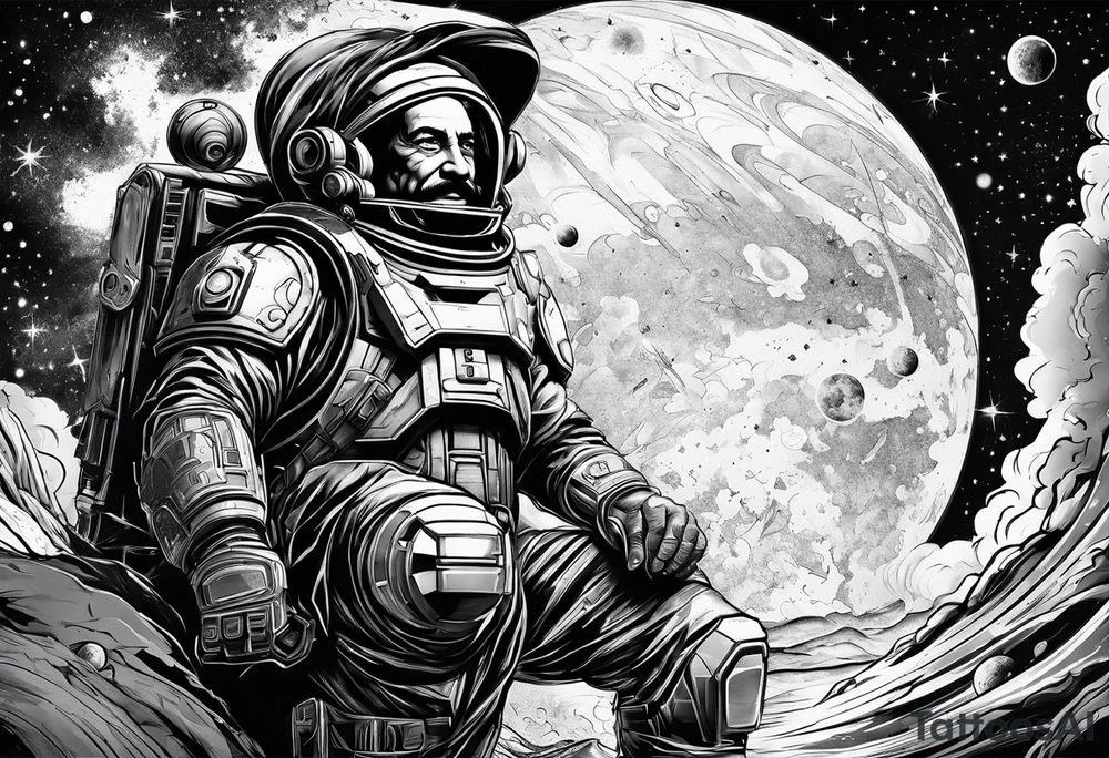 spartan, outer space, Einstein, physics, writing, sleeve tattoo tattoo idea spartan, outer space, Einstein, physics, writing, sleeve tattoo tattoo idea