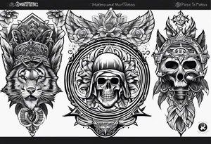 peace and war tattoo idea