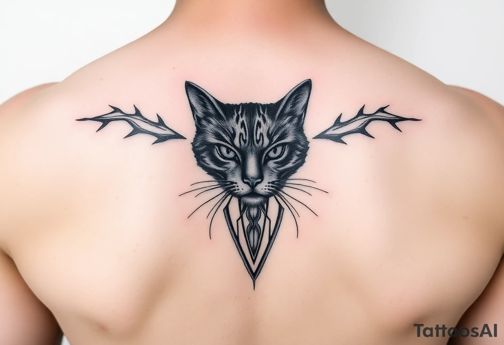 Black Cat tattoo idea