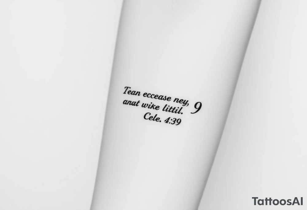 Ecclesiastes 4:9 tattoo idea