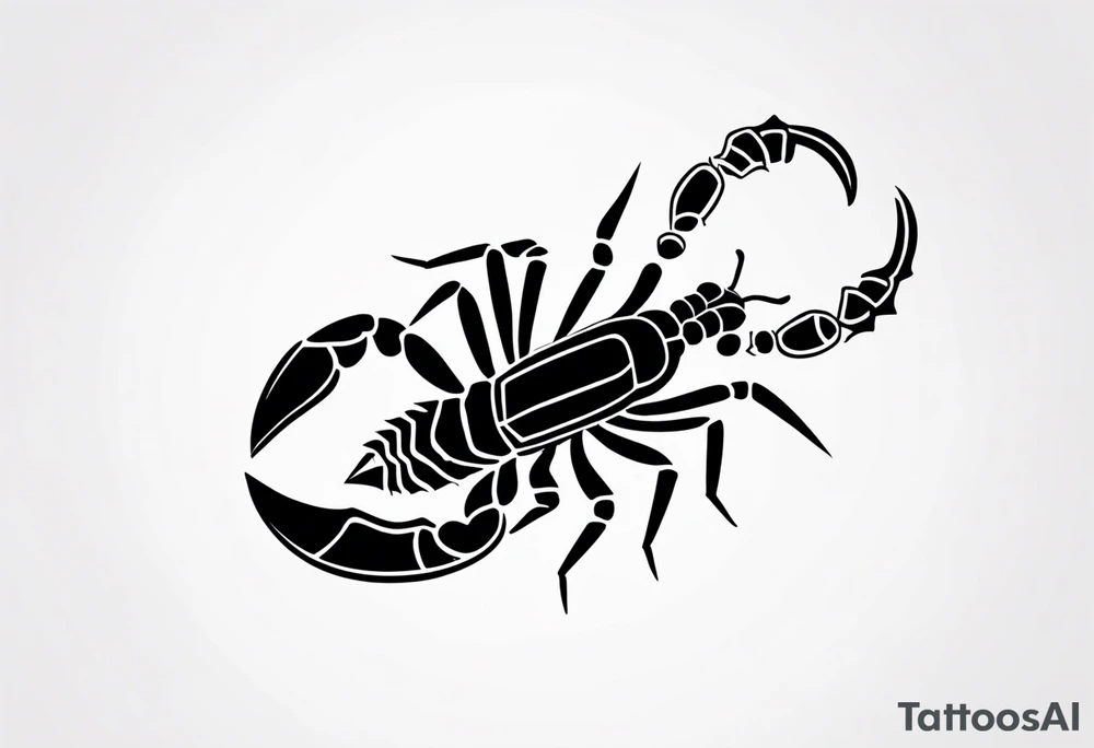 small scorpion tattoo idea