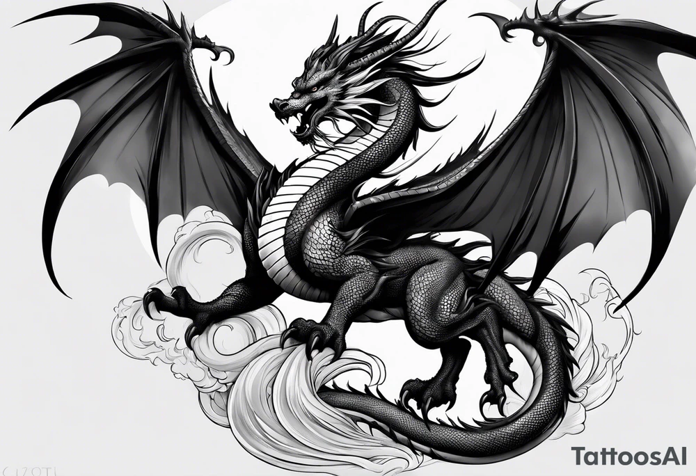 Chinese dragon, ares tattoo idea