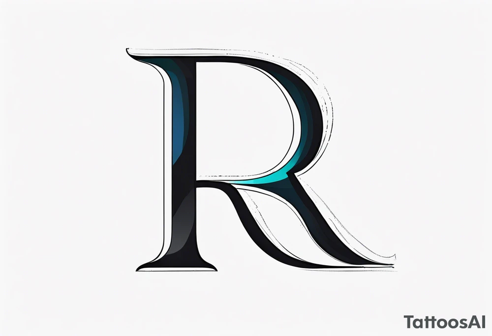 letter r tattoo idea