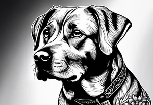Dog passed away tattoo idea