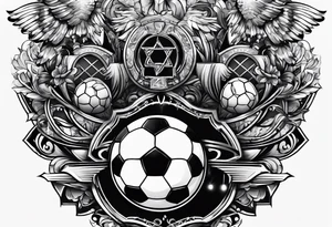 I want to be some thing like the way to the glory in soccer tattoo idea