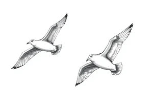 Seagulls tattoo idea