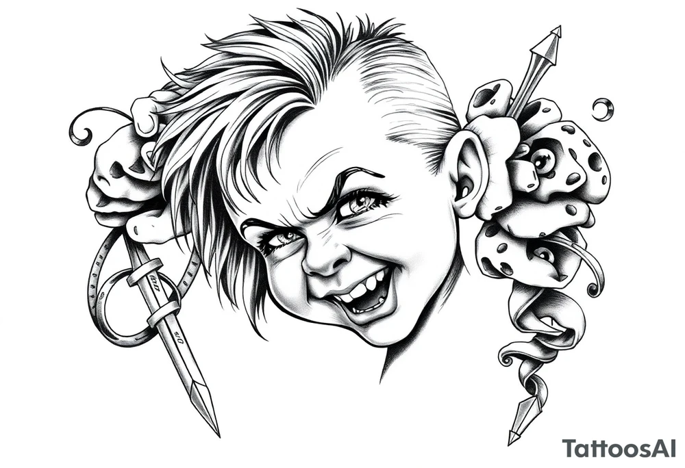 chucky tattoo idea